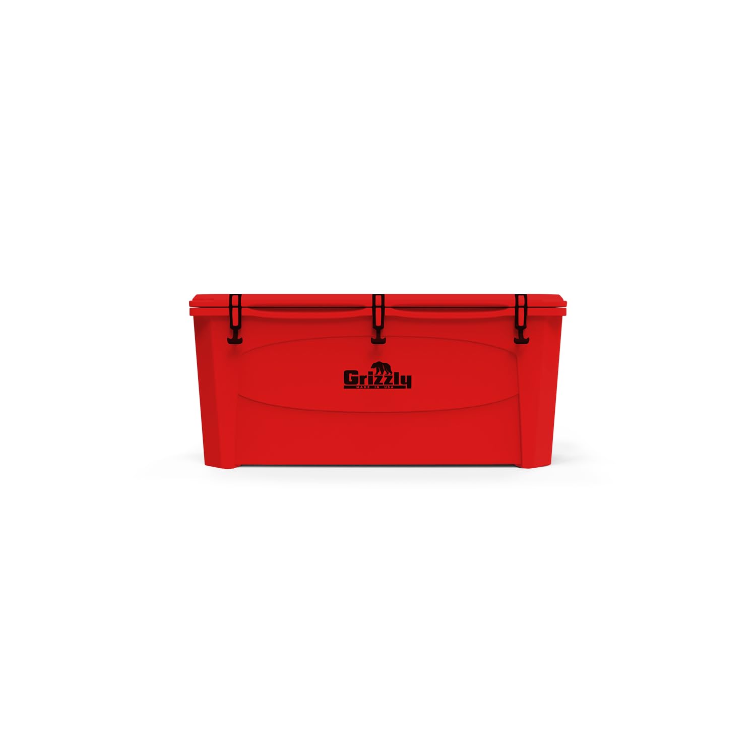 165 Cooler Grizzly | 165 qt Ice Chest Durable Rotomolded Insulated | Made in USA | Warranty for Life | for Beach Boat Camping Fishing Hunting | G165 | Red