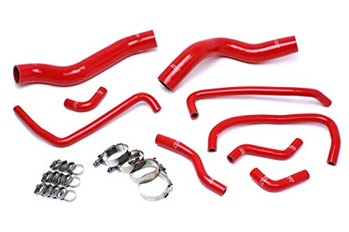 Red HPS 57-1503-RED Silicone Radiator + Heater Hose