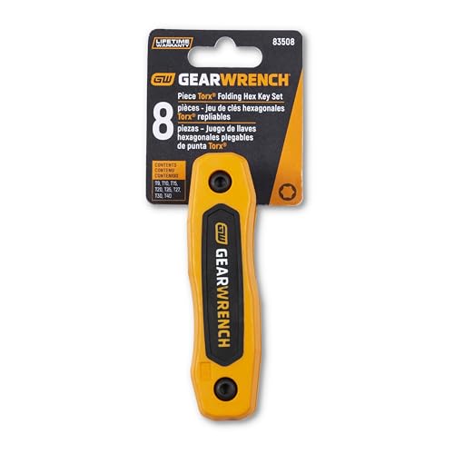8 Piece GEARWRENCH Torx Folding Hex Key Set - 83508