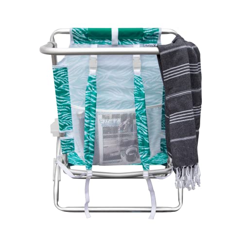 Backpack Hurley Beach Chair, One Size, Lightweight, Aluminum, Jade