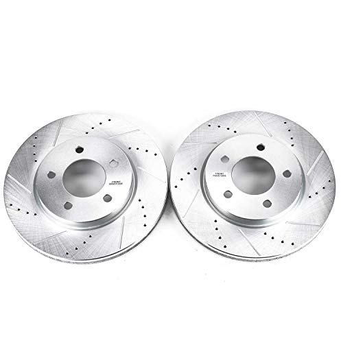 Power Stop Front AR8758XPR Drilled & Slotted Rotor Pair For Chrysler Pacifica 2004-2008 [Model Specific]