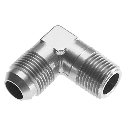 Red Horse Performance 822-08-06-5 90 Degree Male Adapter To -06 (3/8") NPT Male - Clear
