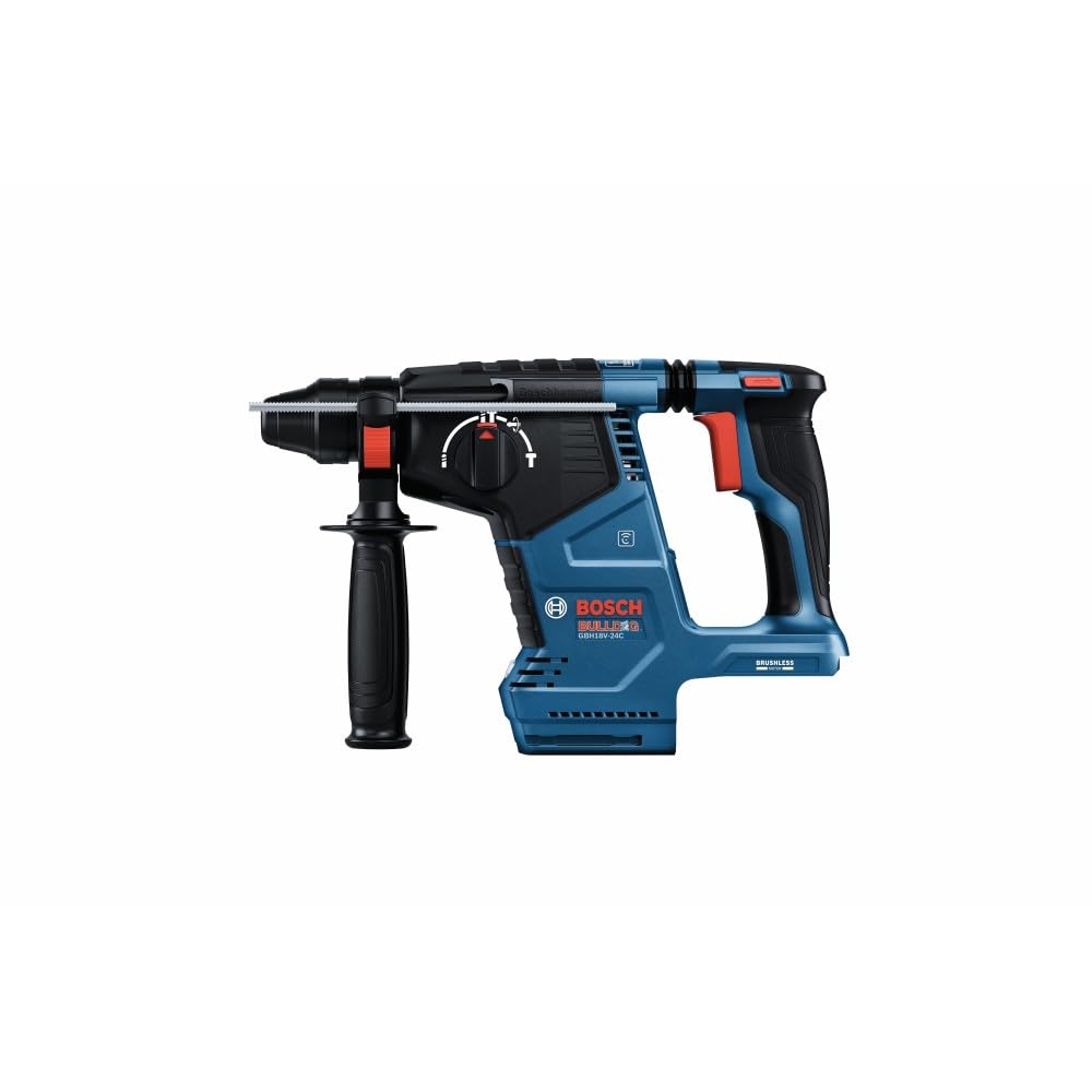 Bosch 18V GBH18V-24CK24 Brushless Connected SDS-plus® Bulldog™ 1 In. Rotary Hammer with (2) CORE18V® 8 Ah High Power Batteries