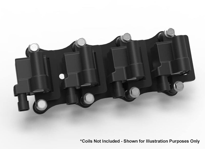 Holley EFI 561-128 Remote Relocation Bracket Igntion Coil, Black Finish, Pair