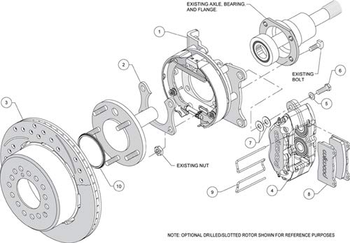 P/S DP-DB Brake Kit, Red