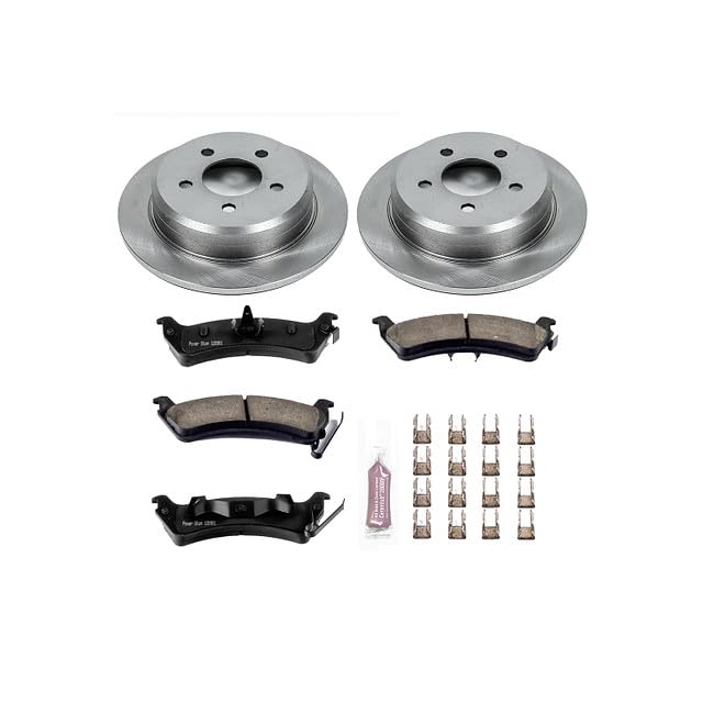 POWERSTOP Autospecialty KOE2131 Rear Replacement Brake Kit-OE Brake Rotors & Ceramic Brake Pads For Jeep Grand Cherokee 1993-1998 [Model Specific]