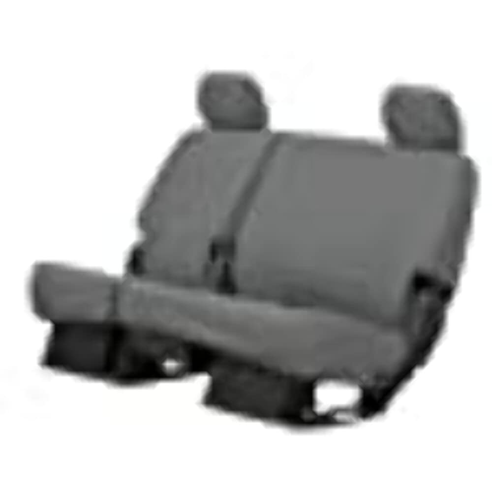 Covercraft Custom SeatSaver Polycotton Seat Covers | SS8497PCGY | 2nd Row 60/40 Bench Seat | for 2019-2022 Ford F-250/F-350/F-450/F-550 Crew Cab | Gray