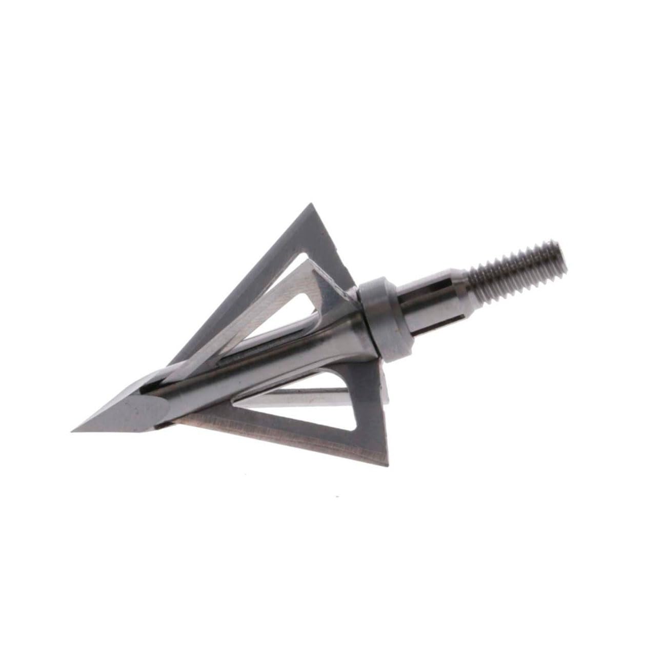 Titanium X TRUGLO QUADCUTTER 4 Blade 100 Grain Sharp Durable Fixed-Blade Archery Bow Hunting Broadhead with Grade 5 Titanium Ferrule & Stainless Steel Blades - Spare Set of Blades Included