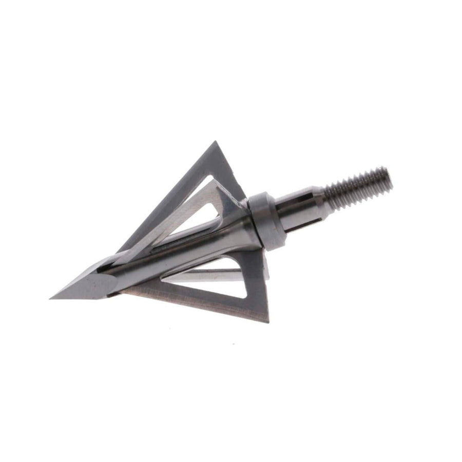Titanium X TRUGLO QUADCUTTER 4 Blade 100 Grain Sharp Durable Fixed-Blade Archery Bow Hunting Broadhead with Grade 5 Titanium Ferrule & Stainless Steel Blades - Spare Set of Blades Included