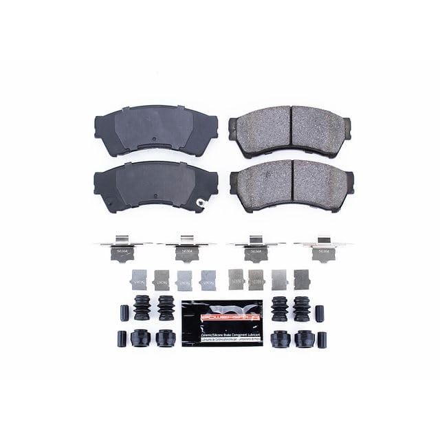 Power Stop Z23-1164 Z23 Evolution Sport Carbon Fiber Infused Ceramic Brake Pads with Hardware For Ford Fusion, Lincoln MKZ, Lincoln Zep, Mazda 6, Mercury Milan [Model Specific]