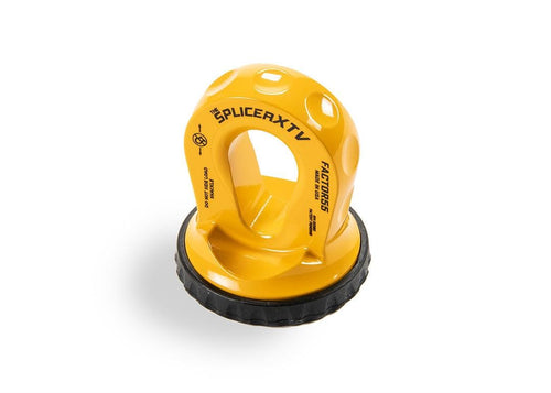 Factor 55 XTV Splicer Synthetic Rope Shackle Mouting Thimble, Yellow Fits Pin/Bow End of 1/2 and 5/8" Shackles