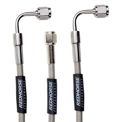 Performance Red Horse 3390-03-48 Straight -3 To 90 Degree -3 48" Pre -Assembled Brake Line