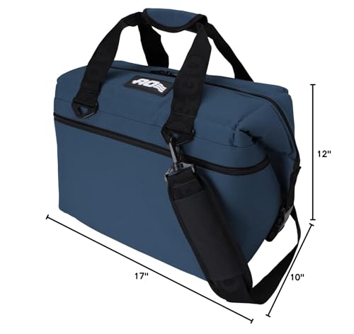 AO Coolers Soft-Sided Original Cooler Bag, Leak-Proof, Insulated, Lightweight, Navy Blue, 24-Can
