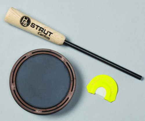 HUNTERS SPECIALTIES Raspy Old Hen HS Strut Slate Wild Turkey Call Hunting Combo Kit, Brown