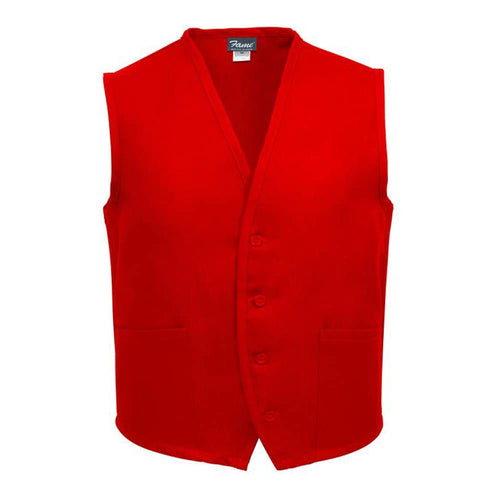 Fame Fabrics Gates 23310 V65 Unisex Vest, 2 Pockets, Red, 3X