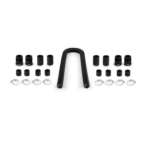 Mishimoto Universal Flexible Stainless Steel Radiator Hose Kit, 48”, Black MMAH-U48BK