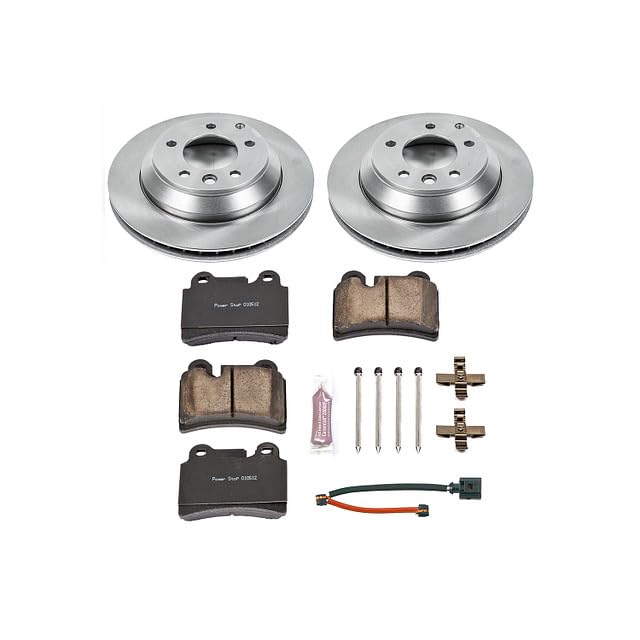 Power Stop KOE4681 Rear Replacement Brake Kit-OE Brake Rotors & Ceramic Brake Pads For Volkswagen Touareg 2006 [Model Specific]