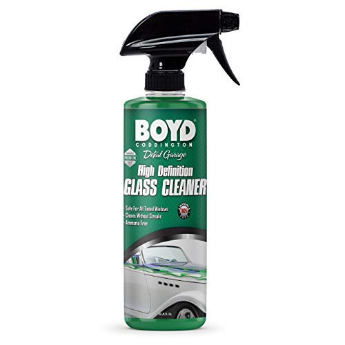 High Definition Glass Cleaner - Boyd Coddington | 16 oz. | Streak Free - Glass Cleaner | Ammonia Free Formula - Safe for All Windows