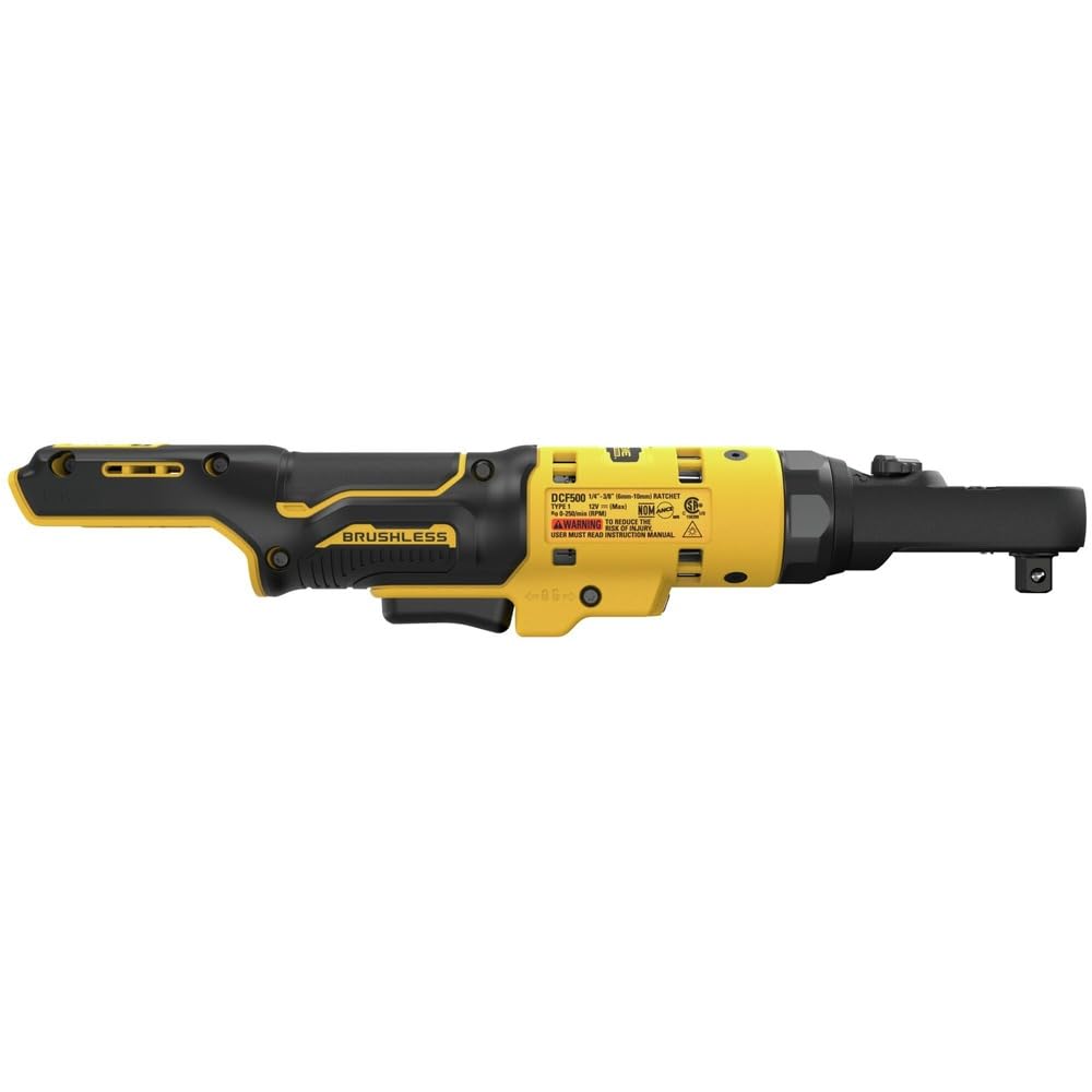 DEWALT DCF500B 12V MAX* XTREME Brushless Cordless 3/8" and 1/4" Sealed Head Ratchet (Tool Only)