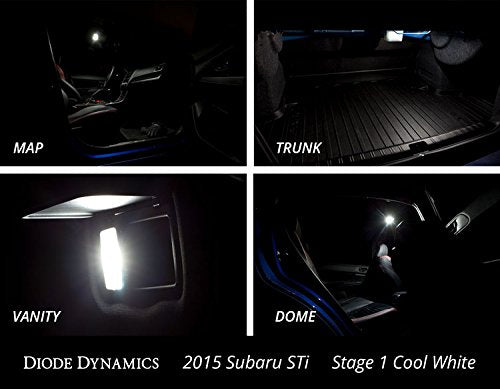 2015-2019 Subaru WRX Diode Dynamics Interior Light Kit Stage 2 Blue