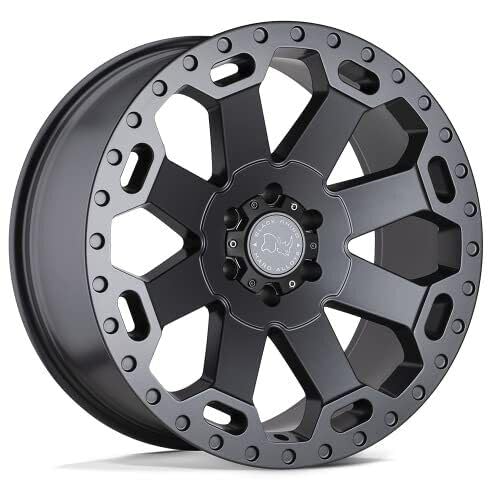 Black Rhino WARLORD Hard Alloys 17X9 8X180 5.47 12mm MATTE GUNMETAL - 1790WAR128180G25