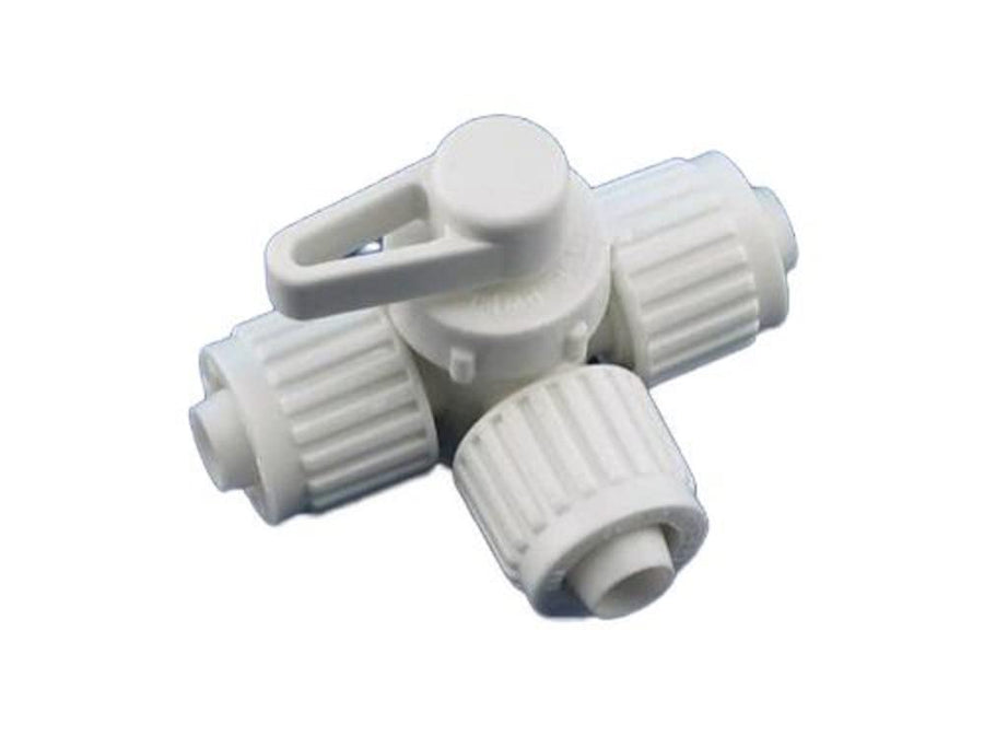 180 Degree Center Drain Valve Flair-It 16914, 0.5" Size Plastic