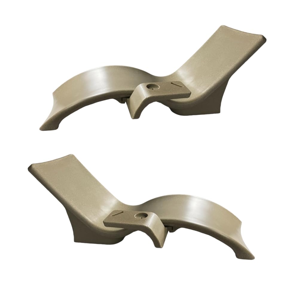 Global Pool Products Lounge Chairs 2 with Connecting Table - Patio Lounge Chair with Table for All Pool Types - Sand GPP-LFS-S