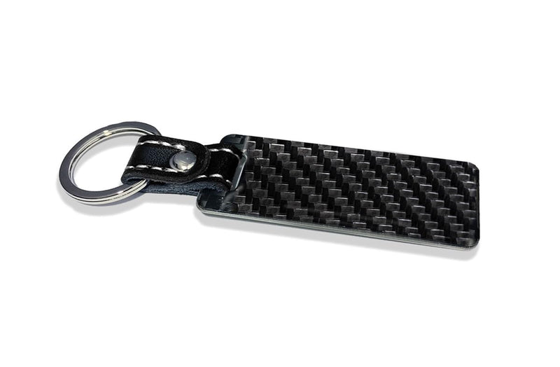 M-1800-FP Ford Performance Stainless Steel & Carbon Fiber Keychain Key Ring