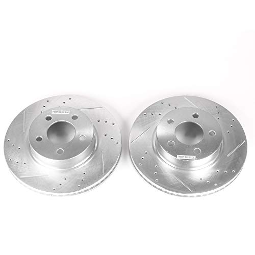 Front Power Stop AR8586XPR Drilled & Slotted Evolution Rotor Pair