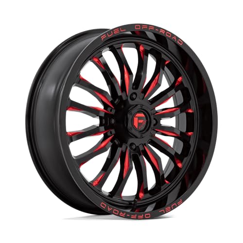 UTV Fuel D822 22X7 4X156 G-BLK MILL-RED 13MM - D8222270A544