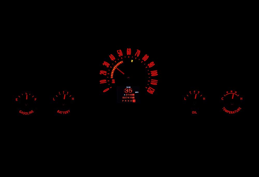 Dakota Digital RTX-59C-IMP-X Retrotech Gauge Instrument System Compatible with 1959-60 Chevy Impala/El Camino