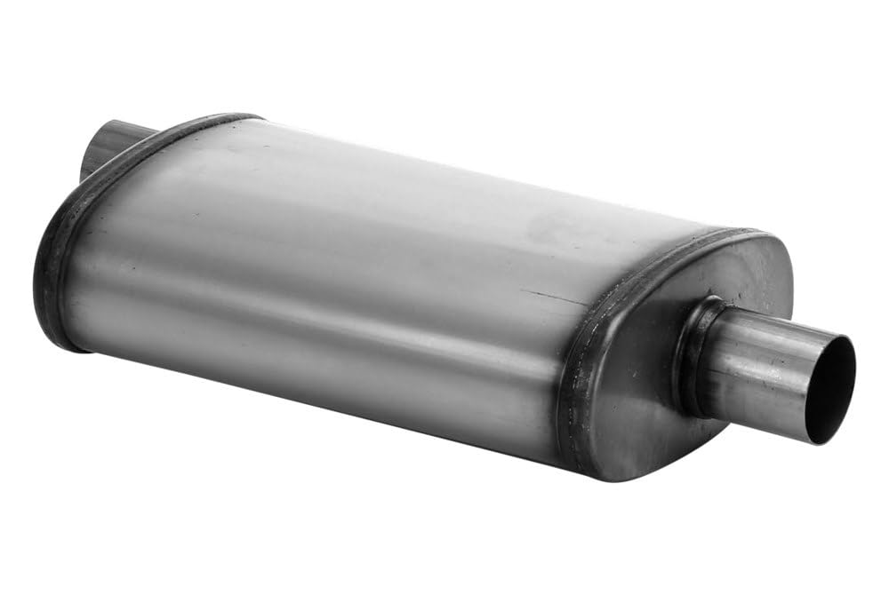 Cherry Bomb Salute Muffler - SA1225 Reversible Oval Body - H4" X W9" X L14" 20" OAL 2-1/4" O/C Muffler - Cherry Bomb Salute