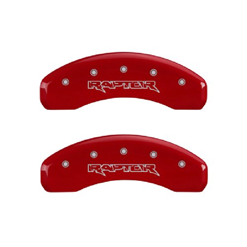Brake Caliper Covers MGP - Front and Rear Set 2012-2020 Ford F-150 - Red