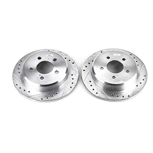 Rear Power Stop AR8552XPR Drilled & Slotted Evolution Rotor Pair