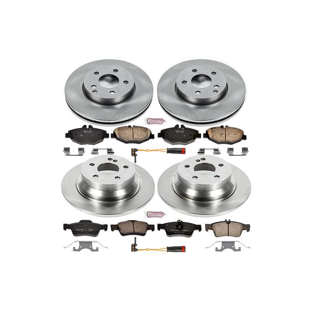 Power Stop Autospecialty KOE4515 Front and Rear Replacement Brake Kit-OE Brake Rotors & Ceramic Brake Pads For Mercedes-Benz E320 2006 [Model Specific]
