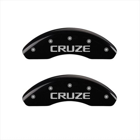 MGP Caliper Covers Cruze 14012FCRZBK Black Caliper Covers - Engraved Front44; Set of 2
