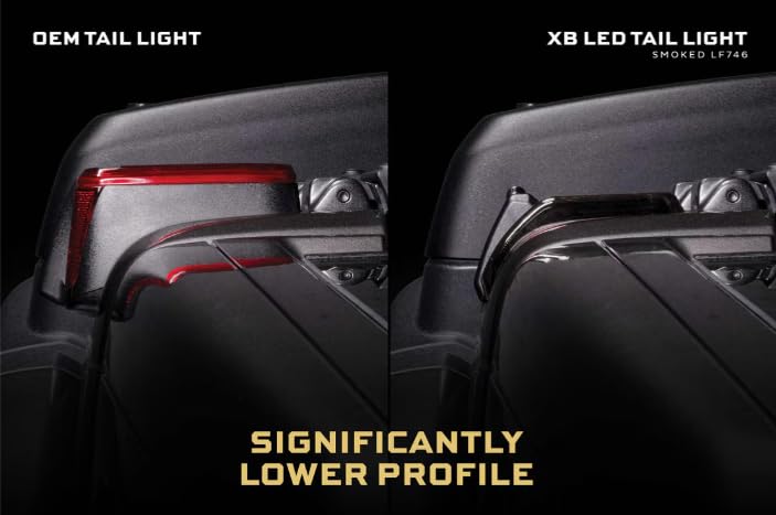 Morimoto XB Smoked LED Low Profile Taillights for Jeep Wrangler 2018 (LF746)