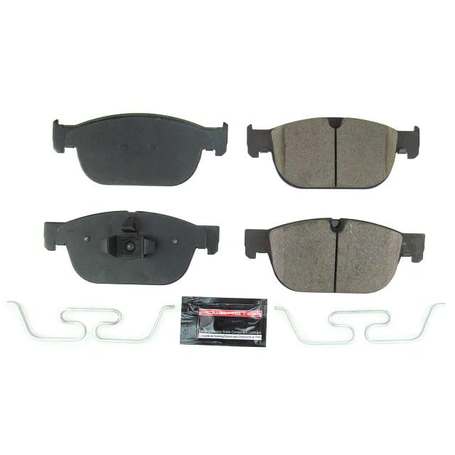 Power Stop Z23-1865 Brake Pads Front Ceramic with Hardware For Polestar Polesta, C40 Recha, S60, S90, V60, V60 Cross Country, V90, V90 Cross Country, XC40, XC40 Recharge, XC60, XC90 [Model Specific]
