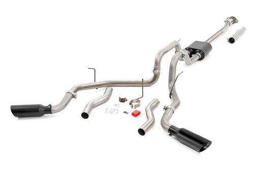 Dual Rough Country Cat-Back Exhaust for 2009-2014 F-150 2WD/4WD | V8-96010