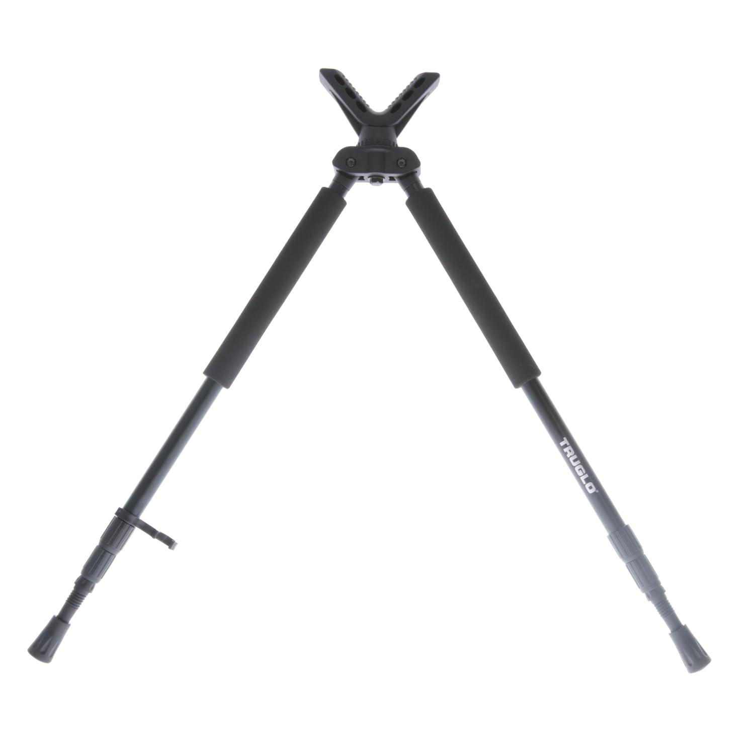 TRUGLO Solid Shot Adjustable Versatile Durable Collapsible Rifle Shooting & Crossbow Hunting Bipod w/Rotating Head Design - 21-40 in. Length
