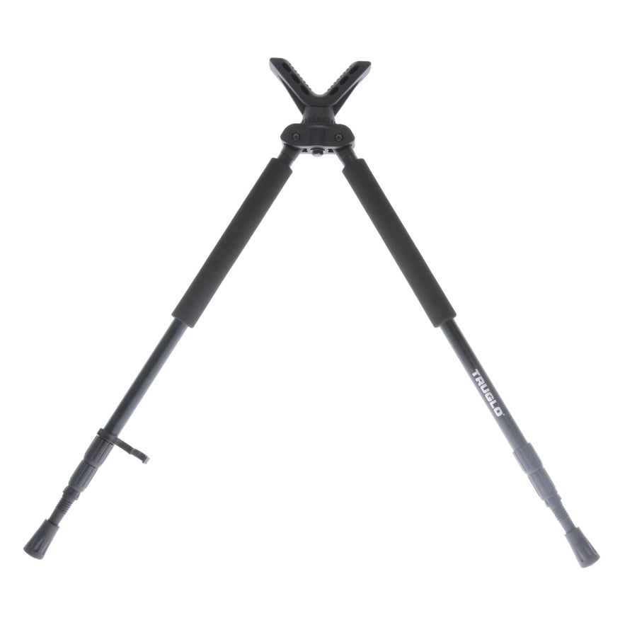 TRUGLO Solid Shot Adjustable Versatile Durable Collapsible Rifle Shooting & Crossbow Hunting Bipod w/Rotating Head Design - 21-40 in. Length