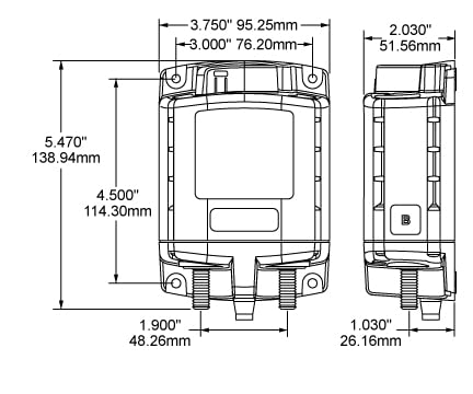 7622-BSS Blue Sea - Solenoid ML 500A 12V ACR w/manCtrl (1EA)