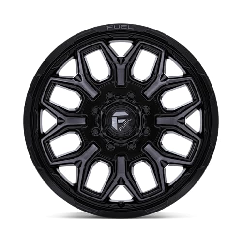 FLUX FUEL OFF-ROAD DUALLY 20X8.25 8X210-3.29 -201mm GLOSS BLACK BRUSH-FC GRAY TINT - D87520829325