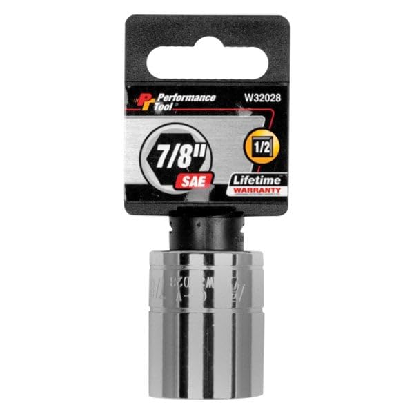 W32028 Performance Tool 1/2 Drive 6-Point Socket, 7/8