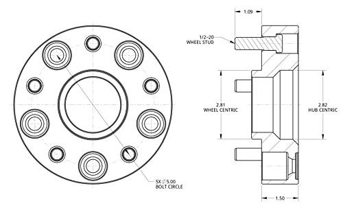 Wheel Spacer Kit Spidertrax WHS010 Blue