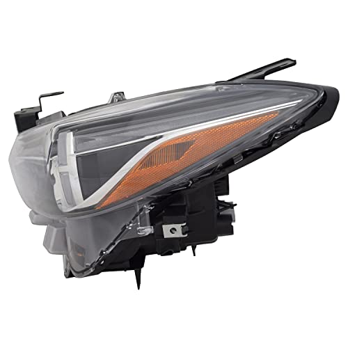 Left TYC Headlight Assembly Compatible with 2014-2018 Mazda Mazda3