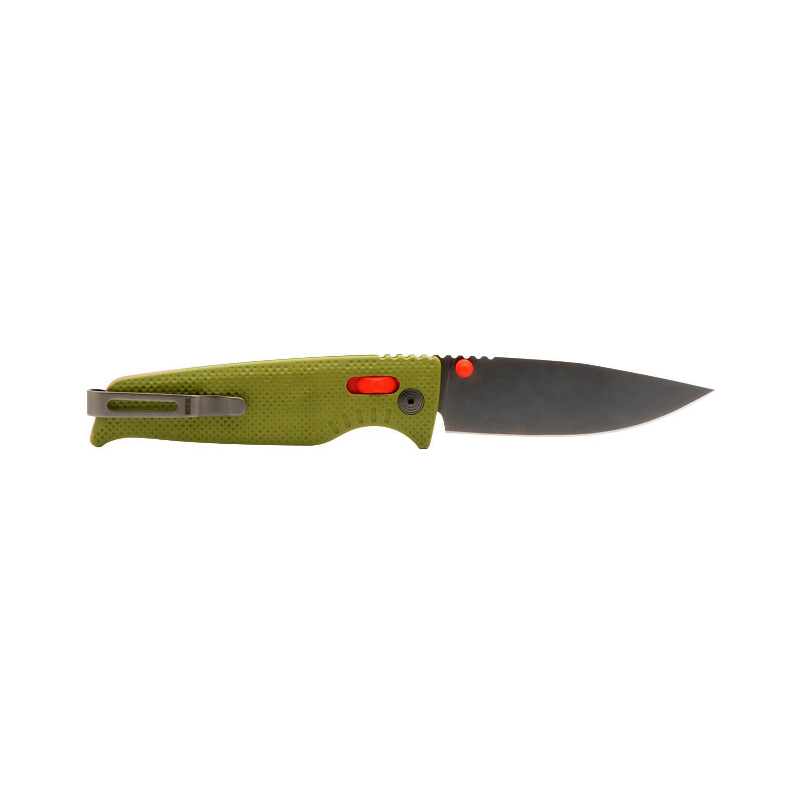 SOG Superlight Altair XR Compact Outdoor CRYO 154cm Steel Folding Knife | Lanyard Loop, Pocket Clip & XR Lock, Field Green
