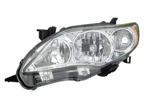 Eagle Eyes 11-13 TY1149-A011L FOR TOYOTA COROLLA (JAPAN BUILT) HEADLIGHT (CHROME BEZEL) - DRIVER SIDE