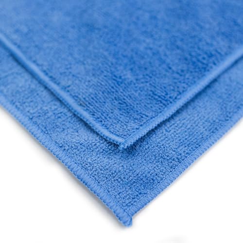 Blue MaxShine Premium All-Purpose Microfiber Cleaning Towel - 16"x16"/40x40cm
