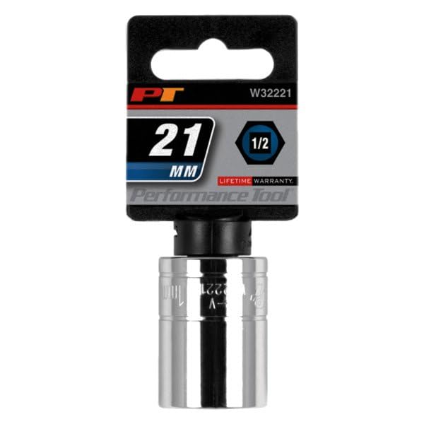 21mm Performance Tool W32221 Size: 1/2 Drive 6pt Socket